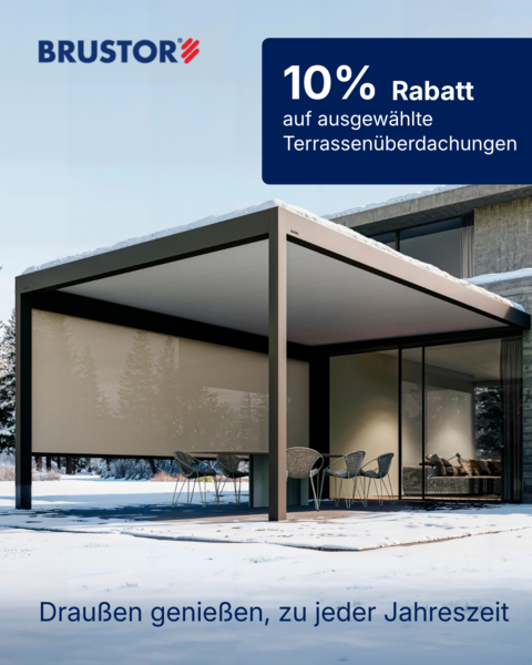 Brustor Terrassendächer Winteraktion
